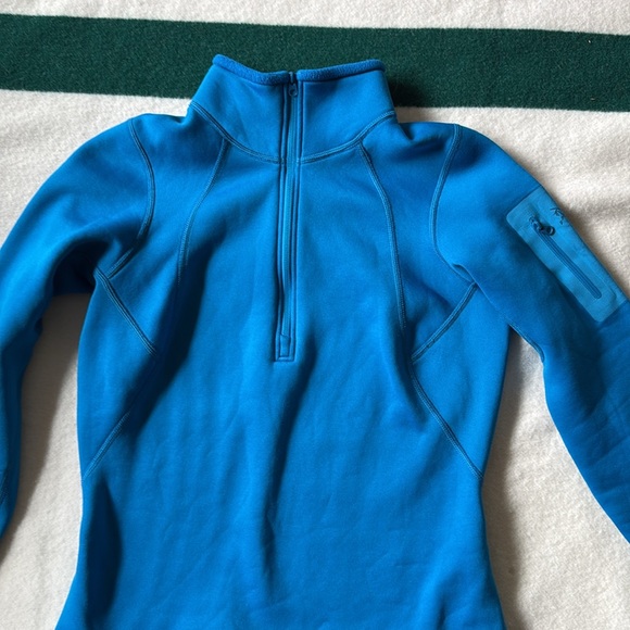 Arc’Teryx Women’s Quarter Zip Fleece Blue Pullover Size Small - Picture 4 of 12